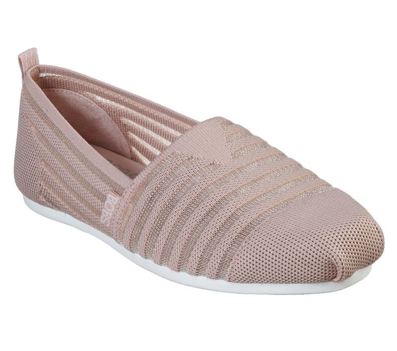 Skechers Dam Rosa Platta Skor - Bobs Plush - Golden Hour - Sverige (PIAYF-9647)